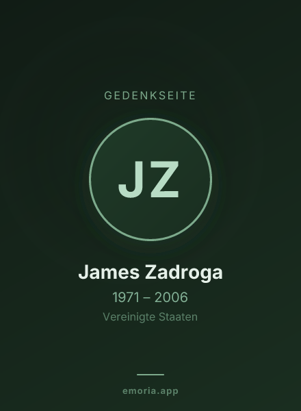 Gedenkportrait von James Zadroga