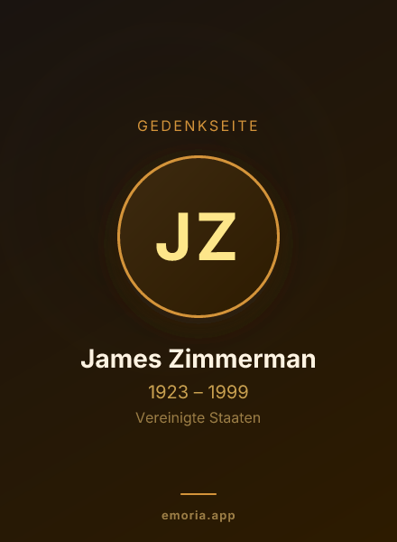 Gedenkportrait von James Zimmerman