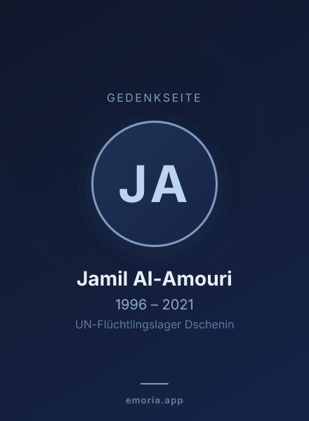 Gedenkportrait von Jamil Al-Amouri