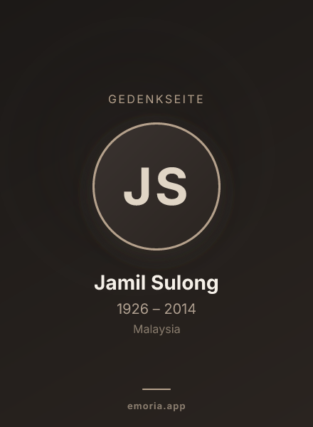 Gedenkportrait von Jamil Sulong