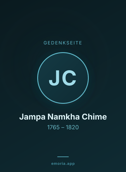 Gedenkportrait von Jampa Namkha Chime