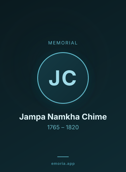 Memorial portrait of Jampa Namkha Chime
