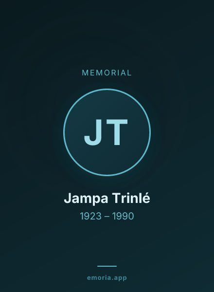 Memorial portrait of Jampa Trinlé