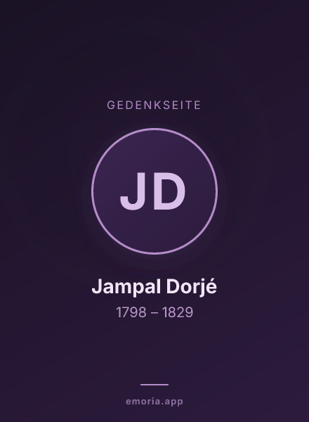 Gedenkportrait von Jampal Dorjé