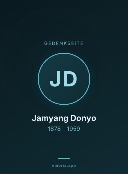 Gedenkportrait von Jamyang Donyo