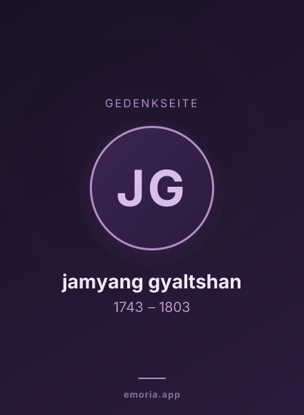 Gedenkportrait von jamyang gyaltshan