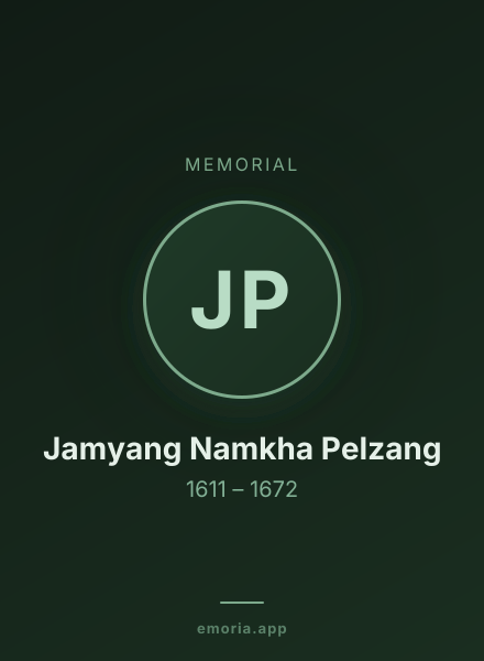 Memorial portrait of Jamyang Namkha Pelzang