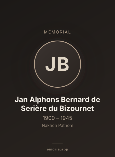 Memorial portrait of Jan Alphons Bernard de Serière du Bizournet