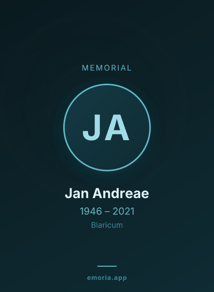 Memorial portrait of Jan Andreae