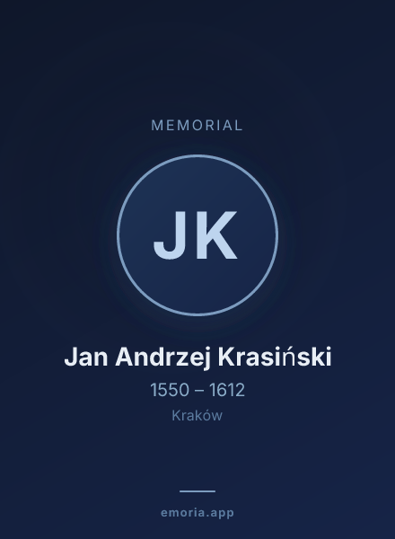 Memorial portrait of Jan Andrzej Krasiński