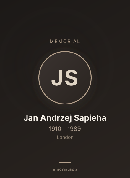 Memorial portrait of Jan Andrzej Sapieha