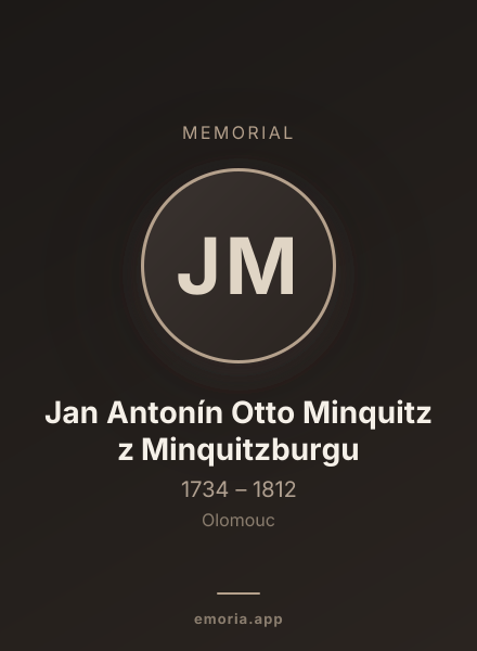 Memorial portrait of Jan Antonín Otto Minquitz z Minquitzburgu
