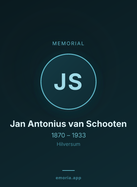 Memorial portrait of Jan Antonius van Schooten