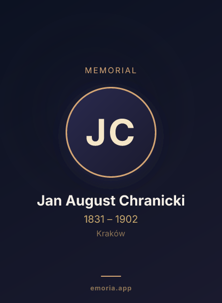 Memorial portrait of Jan August Chranicki