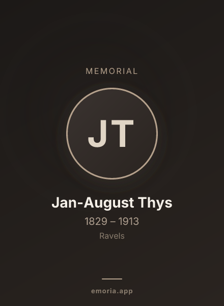 Memorial portrait of Jan-August Thys
