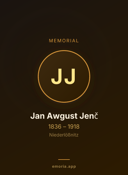 Memorial portrait of Jan Awgust Jenč