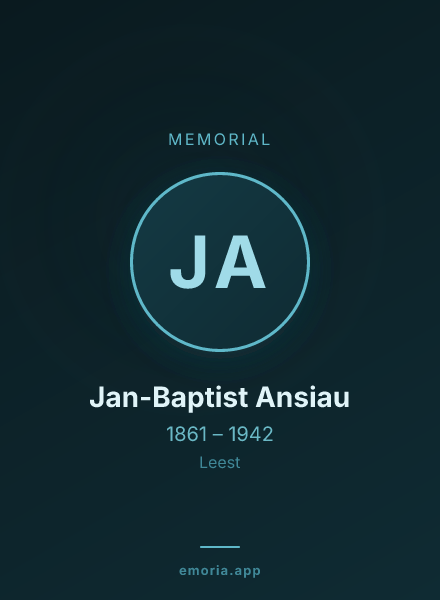 Memorial portrait of Jan-Baptist Ansiau