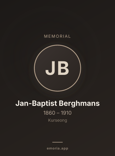 Memorial portrait of Jan-Baptist Berghmans