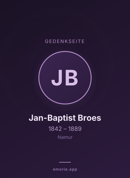 Gedenkportrait von Jan-Baptist Broes