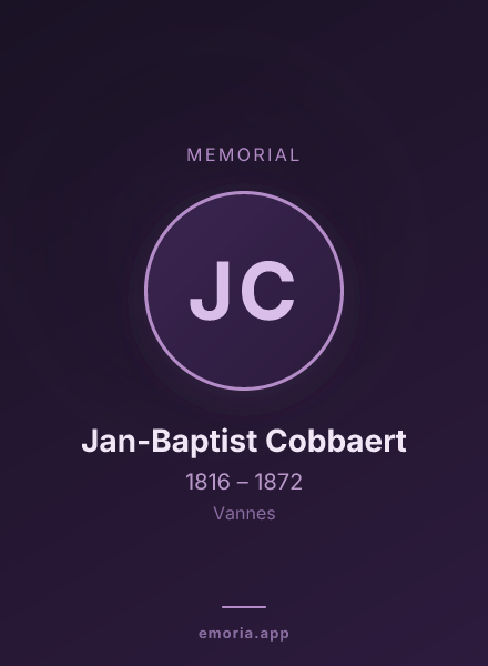 Memorial portrait of Jan-Baptist Cobbaert