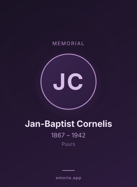 Memorial portrait of Jan-Baptist Cornelis