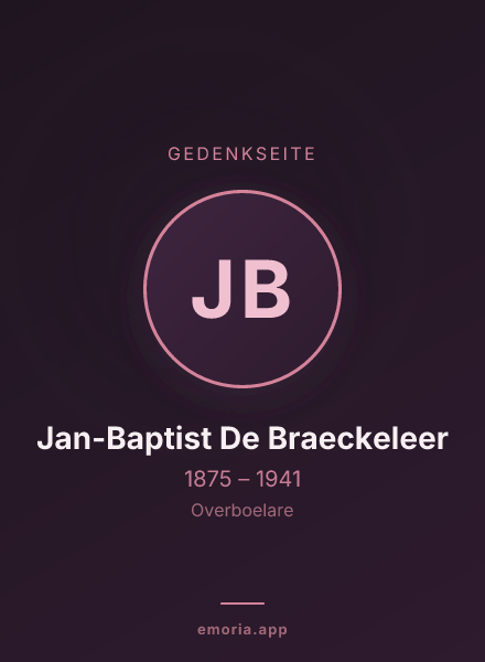Gedenkportrait von Jan-Baptist De Braeckeleer