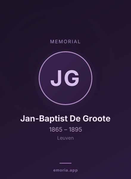 Memorial portrait of Jan-Baptist De Groote