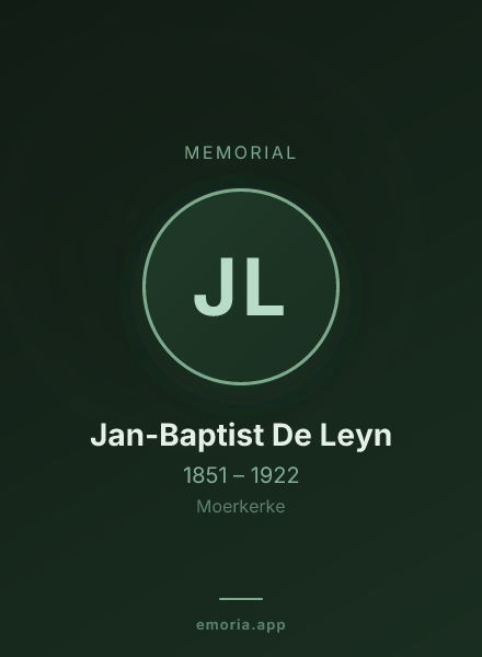 Memorial portrait of Jan-Baptist De Leyn