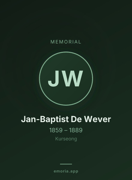Memorial portrait of Jan-Baptist De Wever