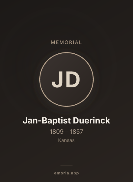 Memorial portrait of Jan-Baptist Duerinck