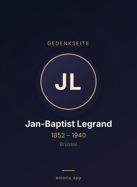 Gedenkportrait von Jan-Baptist Legrand