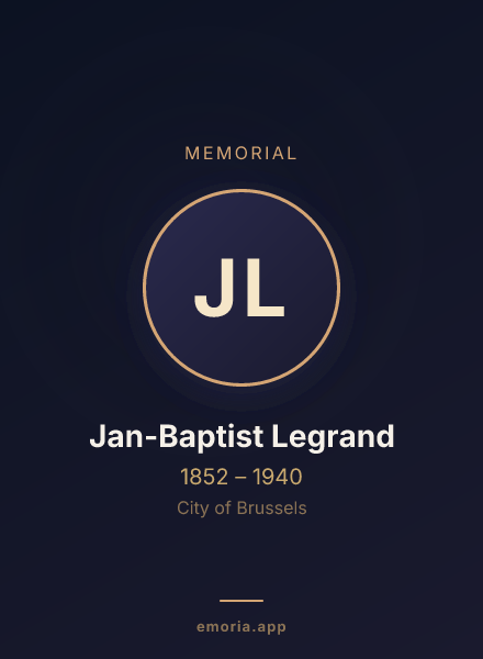 Memorial portrait of Jan-Baptist Legrand