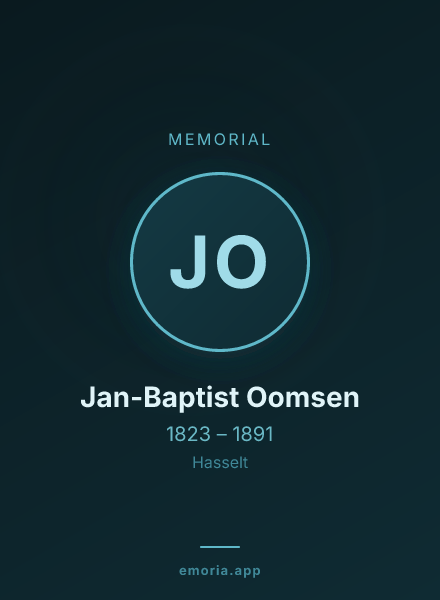 Memorial portrait of Jan-Baptist Oomsen