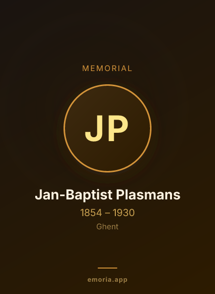 Memorial portrait of Jan-Baptist Plasmans