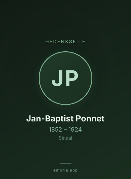 Gedenkportrait von Jan-Baptist Ponnet