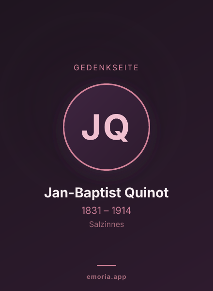 Gedenkportrait von Jan-Baptist Quinot