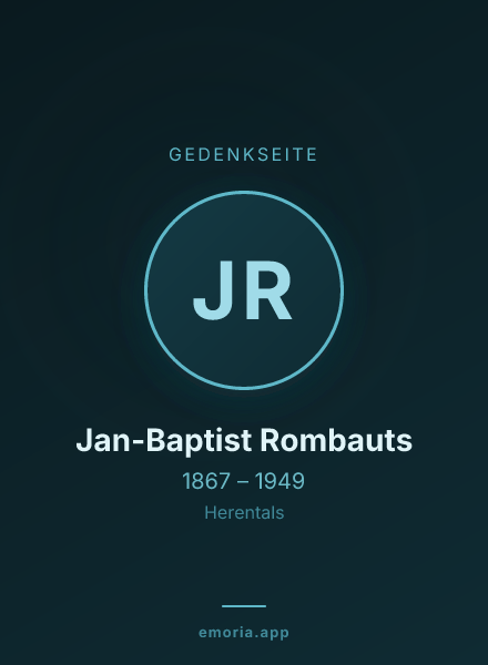 Gedenkportrait von Jan-Baptist Rombauts