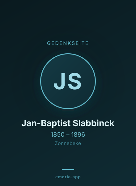 Gedenkportrait von Jan-Baptist Slabbinck