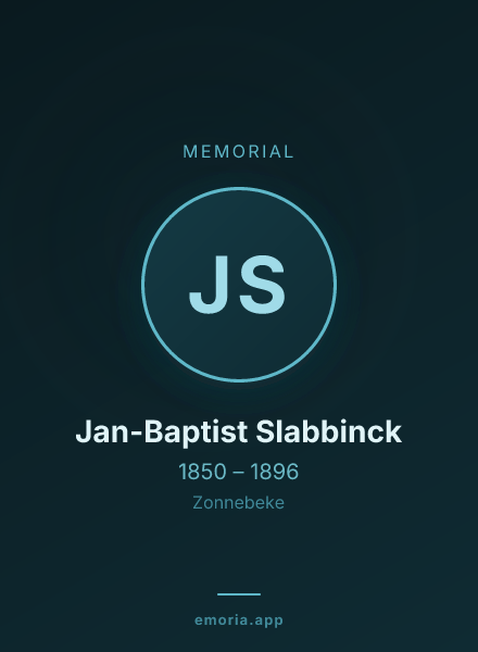 Memorial portrait of Jan-Baptist Slabbinck