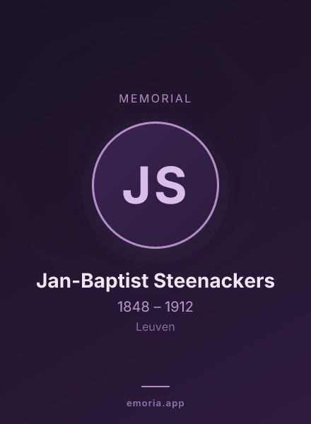 Memorial portrait of Jan-Baptist Steenackers