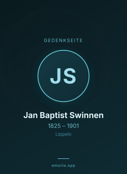 Gedenkportrait von Jan Baptist Swinnen