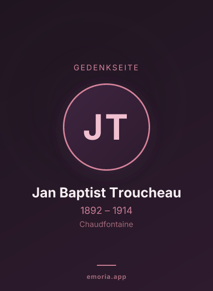 Gedenkportrait von Jan Baptist Troucheau