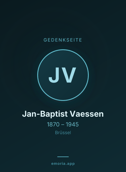 Gedenkportrait von Jan-Baptist Vaessen