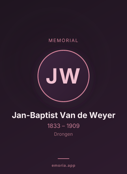 Memorial portrait of Jan-Baptist Van de Weyer