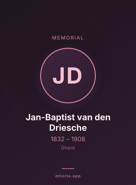 Memorial portrait of Jan-Baptist van den Driesche