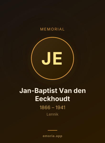 Memorial portrait of Jan-Baptist Van den Eeckhoudt