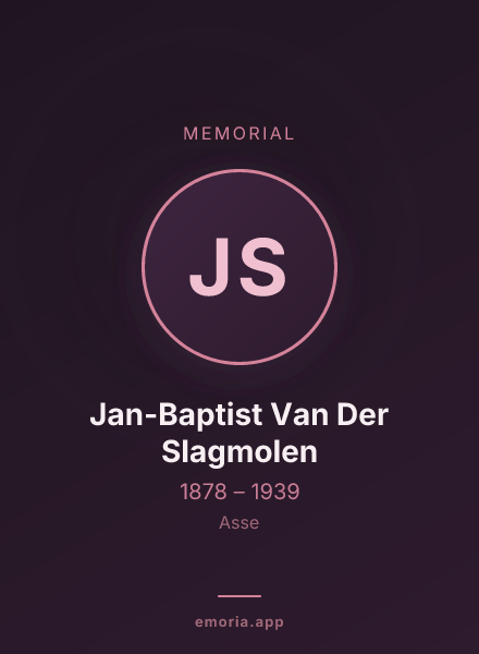 Memorial portrait of Jan-Baptist Van Der Slagmolen