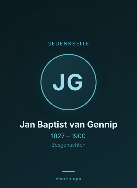 Gedenkportrait von Jan Baptist van Gennip