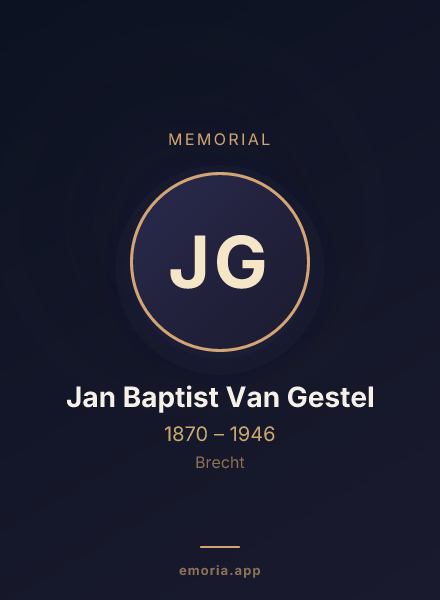Memorial portrait of Jan Baptist Van Gestel