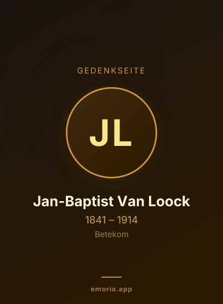 Gedenkportrait von Jan-Baptist Van Loock